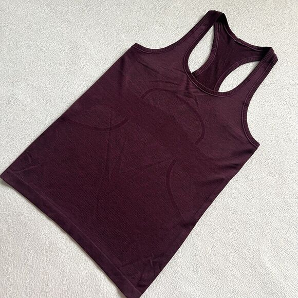 Lululemon Magenta Purple Aurora Black Swiftly Tech Racerback Tank Workout Top 6 - Picture 2 of 6